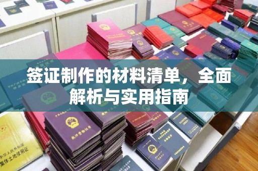 南票签证制作的材料清单，全面解析与实用指南